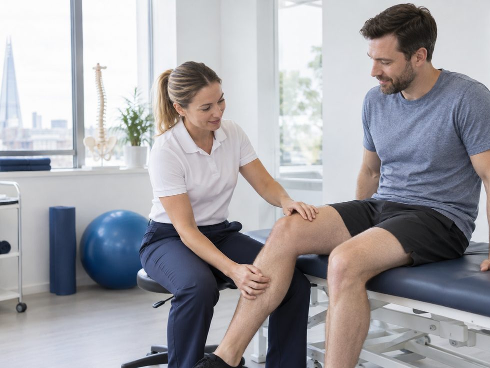 A physiotherapy appointment as part of recovery